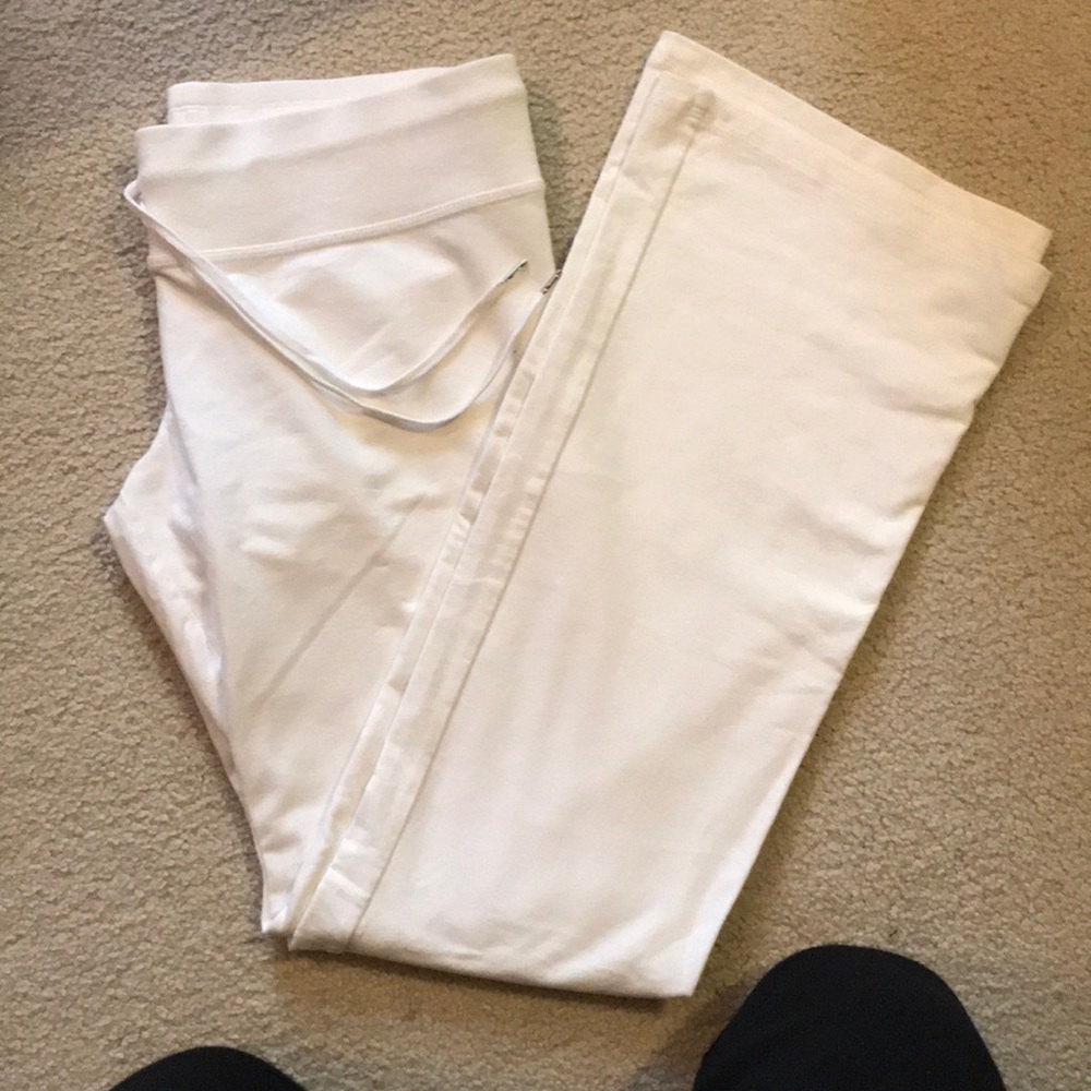 COPY - Express White Sweat Pants (med). Straight …